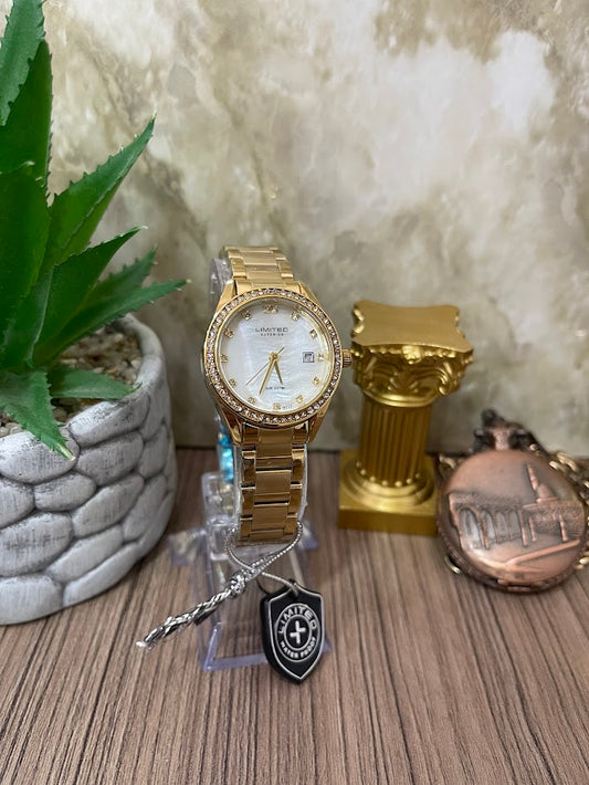 RELOJ DAMA LIMITED SUPERIOR DORADO REDONDO