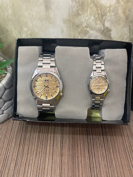 COMBO ORIENT PLATEADO ESFERA DORADA ENVIO GRATIS