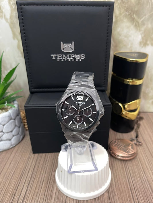RELOJ TEMPUS CABALLERO NEGRO