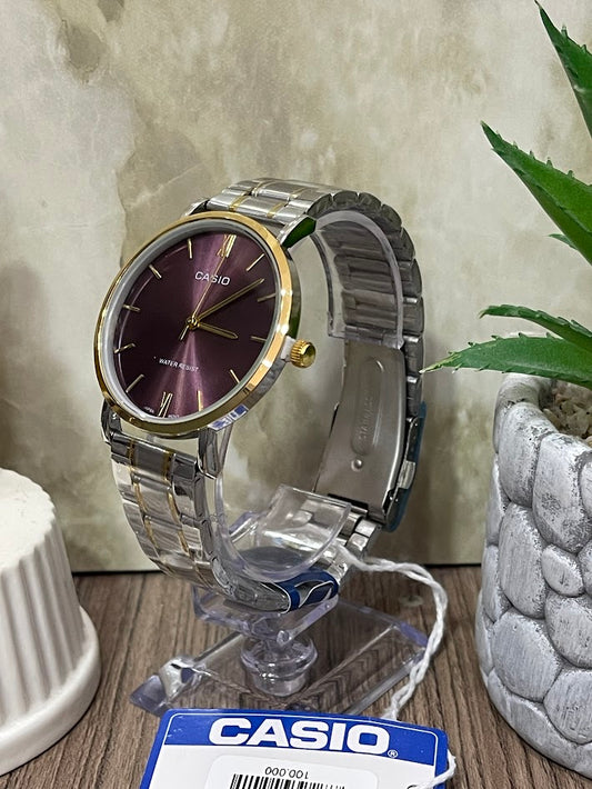 RELOJ CASIO CABALLERO FONDO MORADO