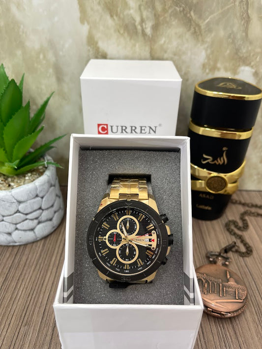 CURREN DORADO ARO NEGRO