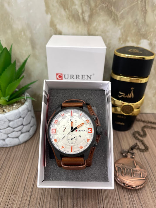 CURREN MANILLA MARON ESFERA BLANCA