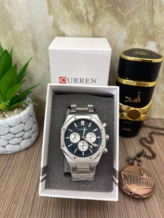 CURREN PLATEADO ESFERA AZUL