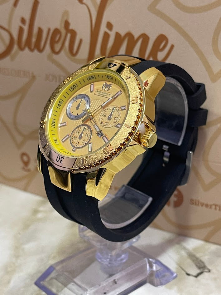 RELOJ TECHNOMARIN DORADO MANILLA SILICONA