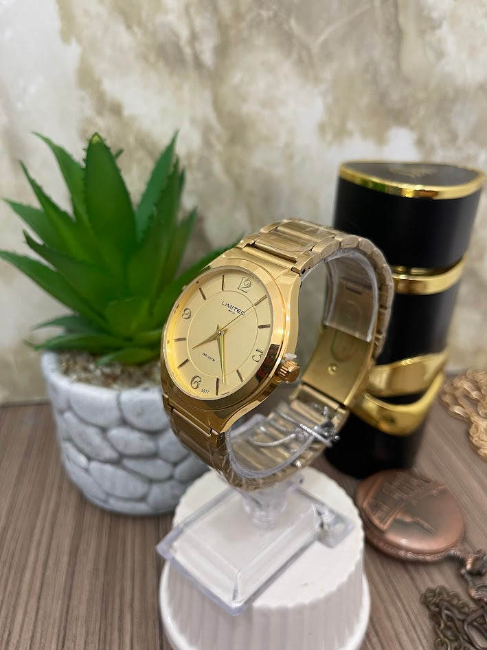 RELOL LIMITE CABALLERO TODO DORADO REDONDO ESFERA DORADA