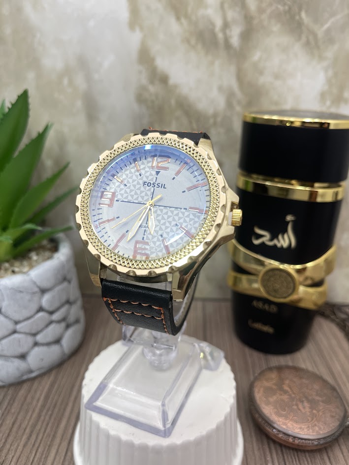 FOSSIL DORADO MANILLA NEGRA