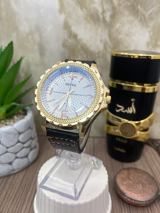 FOSSIL DORADO MANILLA NEGRA