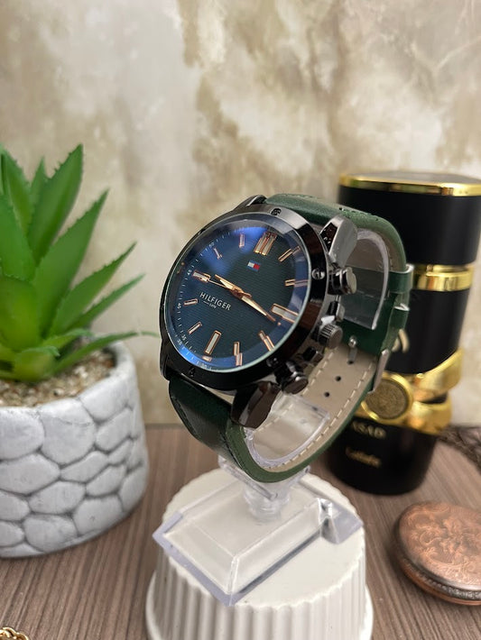 HILFIGER NEGRO MANILLA VERDE