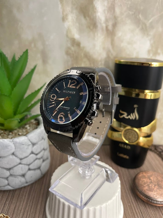 HILFIGER NEGRO MANILLA GRIS OSCURO