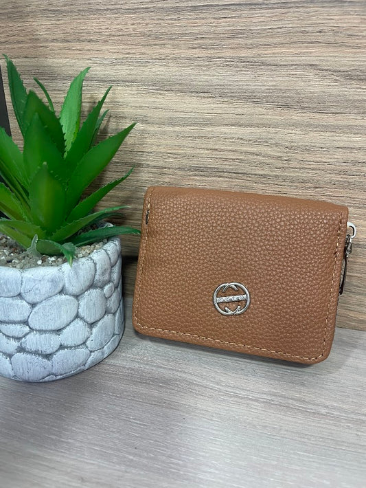 BILLETERA DAMA CAFÉ MINI GG