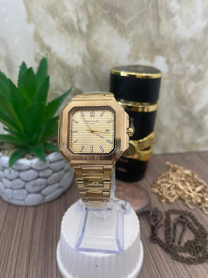 RELOJ PATEK CABALLERO TODO DORADO CALENDARIO