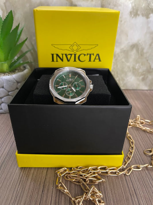 INVICTA ORIGINAL PLATEADO ESFERA VERDE