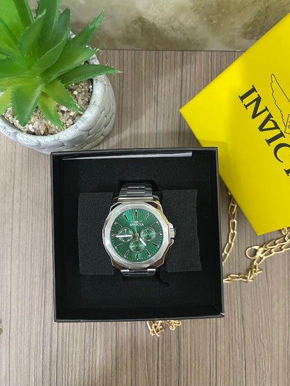INVICTA ORIGINAL PLATEADO ESFERA VERDE