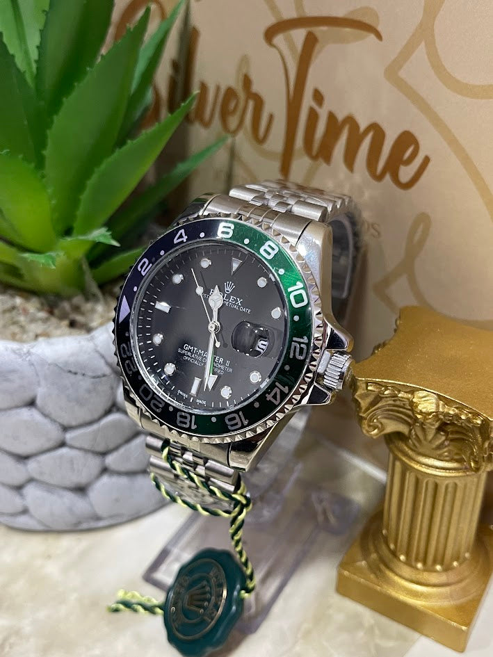 RELOJ ROLEX NEGRO Y VERDE