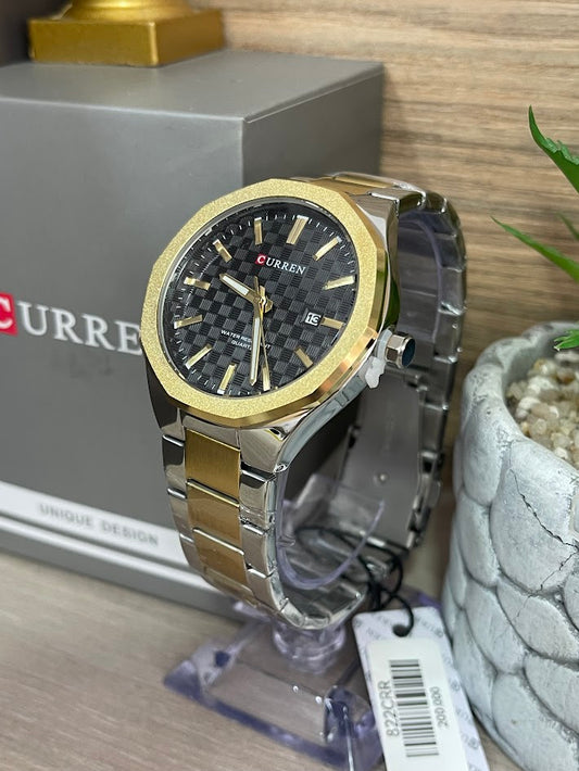 RELOJ CURREN CABALLERO BICOLOR REDONDO
