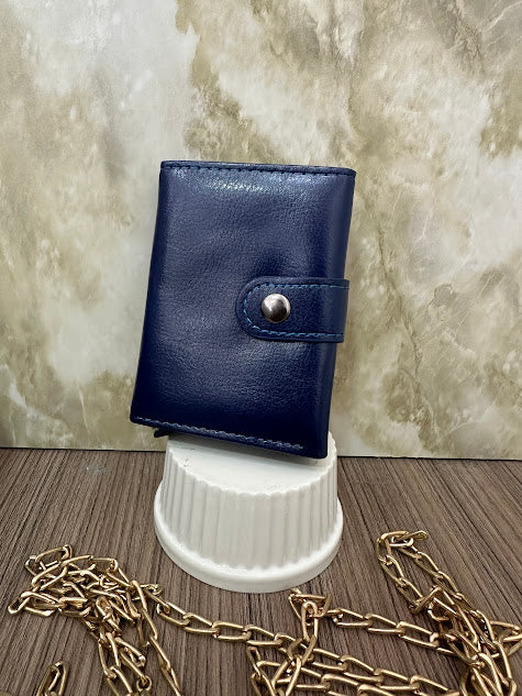 BOLSO TIPO BILLETERA UNISEX AZUL