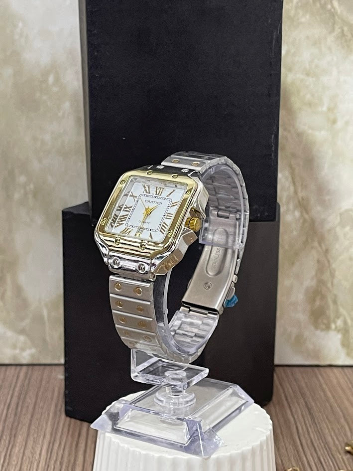 RELOJ CARTIER DAMA BICOLOR CALENDARIO