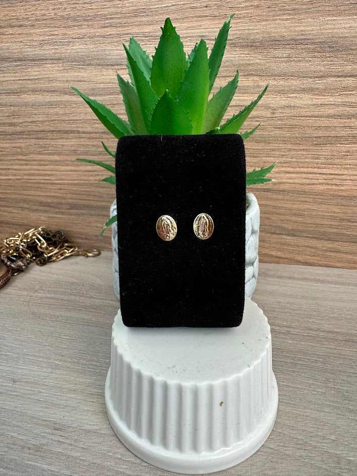 TOPO GUADALUPE PQÑ 6X8MM ORO LAMINADO
