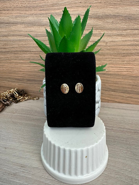 TOPO GUADALUPE PQÑ 6X8MM ORO LAMINADO