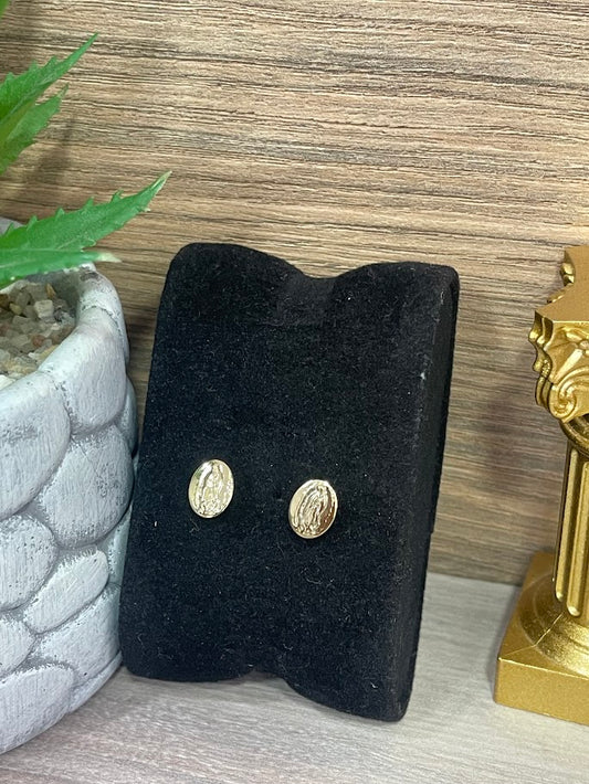 TOPO GUADALUPE PQÑ 6X8MM ORO LAMINADO