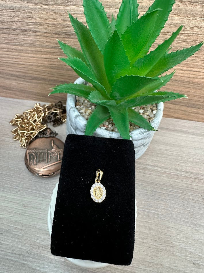 DIJE SILUETA MILAGROSA ORO LAMINADO
