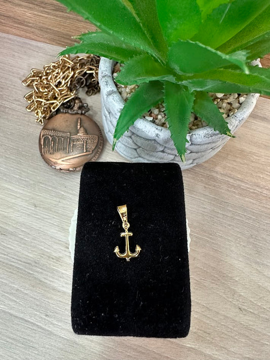 DIJE ANCLA MEDIANA ORO LAMINADO