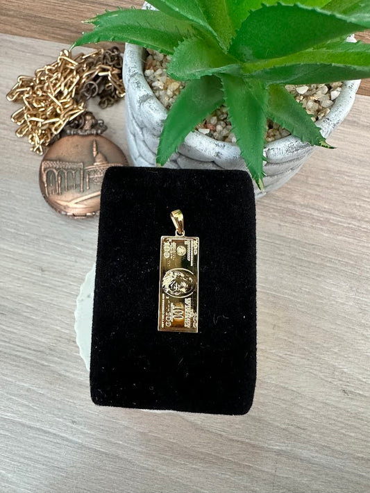 DIJE DOLAR ORO LAMINADO