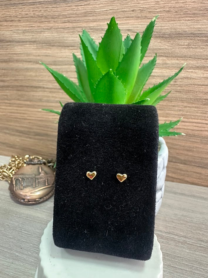 TOPO CORAZON MINI 4MM ORO LAMINADO