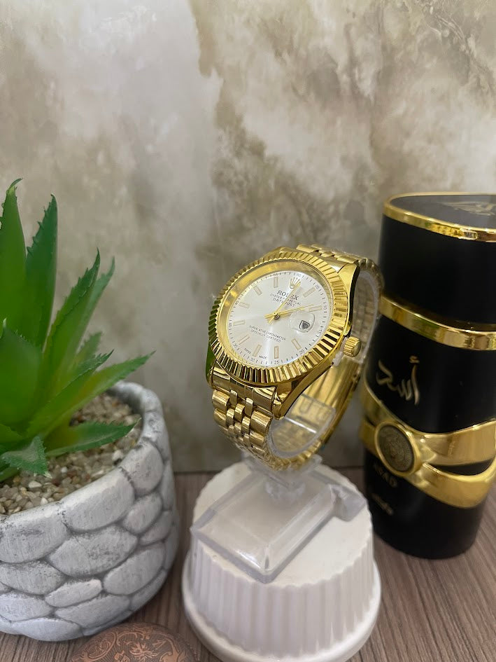 ROLEX TODO DORADO ESFERA BLANCA