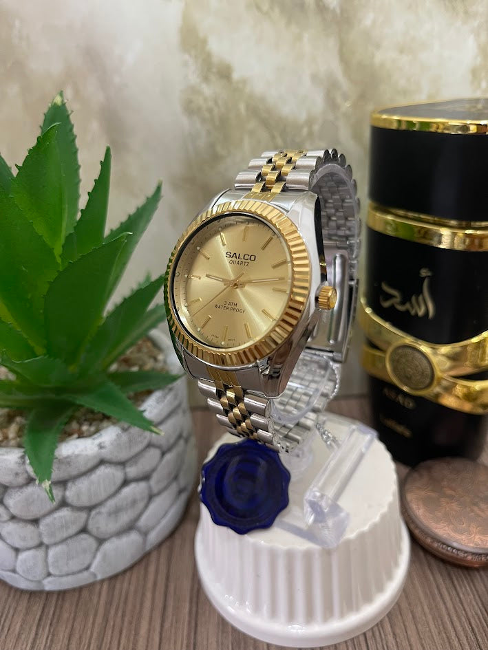 RELOJ ROLEX BICOLOR ESFERA DORADA