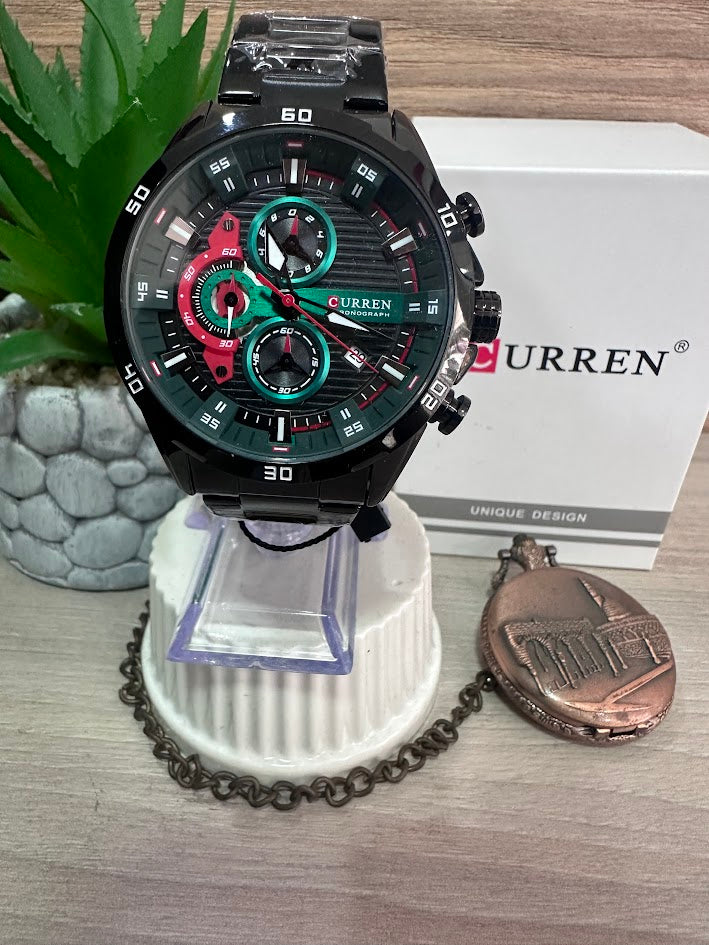 RELOJ CURREN NEGRO ESFERA NEGRA