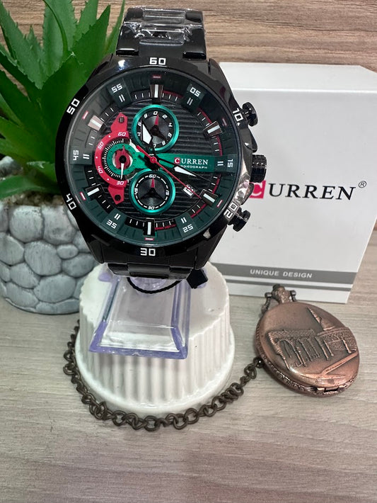 RELOJ CURREN NEGRO ESFERA NEGRA