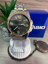 RELOJ CASIO BICOLOR ESFERA NEGRA