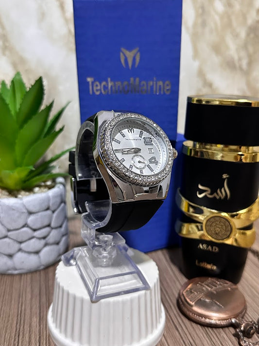 Technomarine Diamantado Plateado