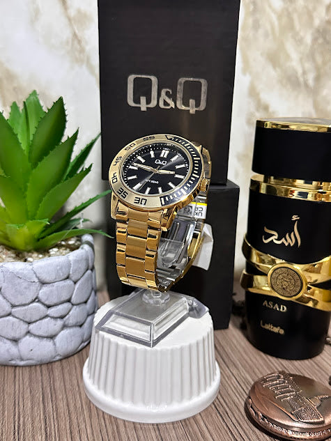 QYQ Dorado Esfera Negra