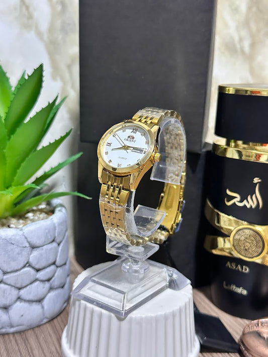 Orient Dama Dorado Esfera Blanca