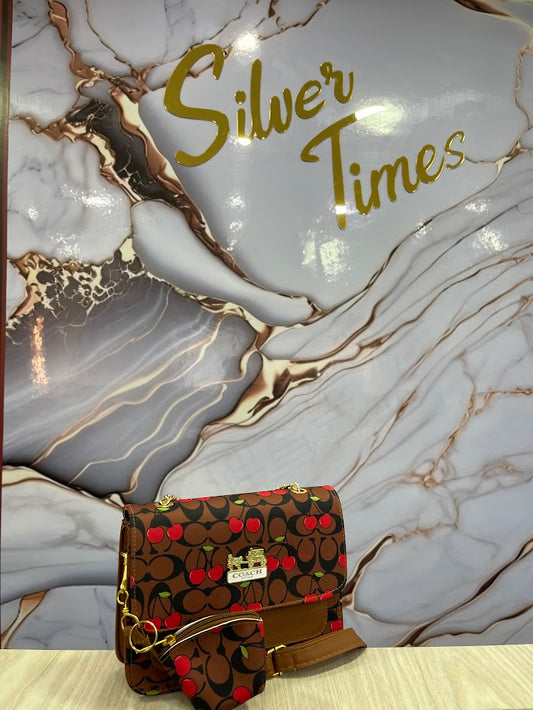 BOLSO DAMA COACH CAFE CERESAS
