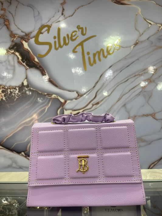 BOLSO DAMA MORADO BT CUADROS