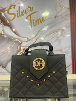 BOLSO DAMA NEGRO ESTILO BAUL OHO
