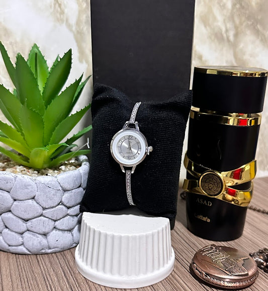 RELOJ JOYITAS ESFERA PLATEADA- VARIADOS