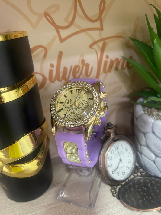 RELOJ TECHNOMARIN DAMA LILA Y DORADO