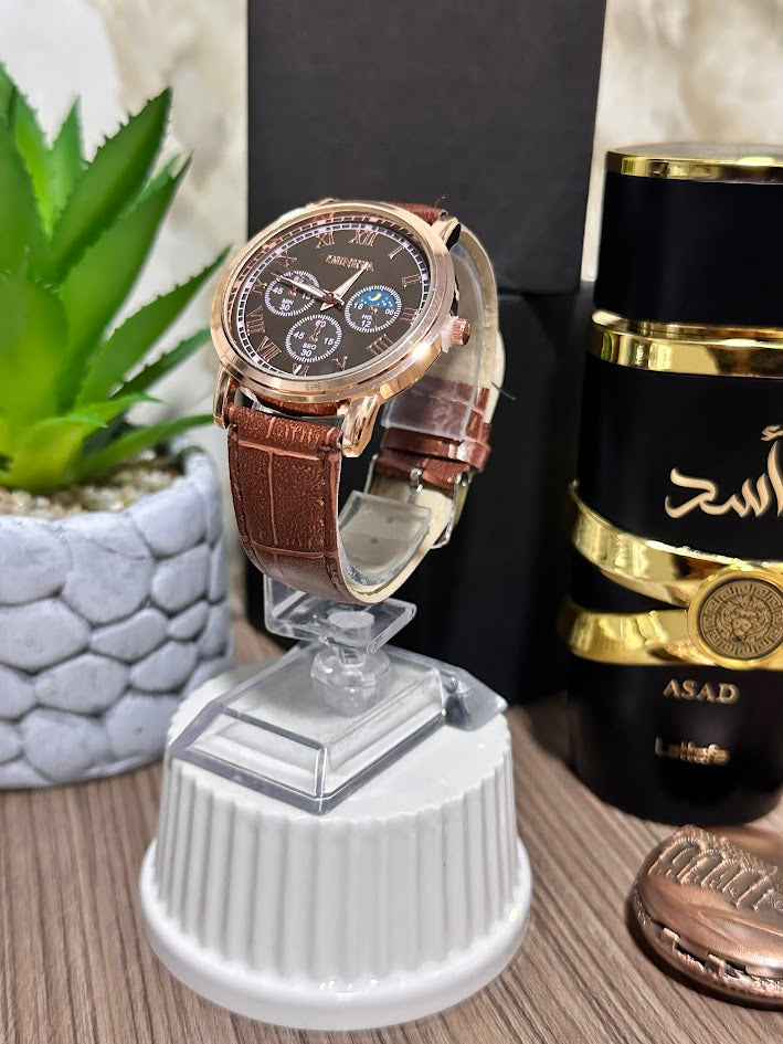 RELOJ GENEBA TIPO CUERO- VARIOS