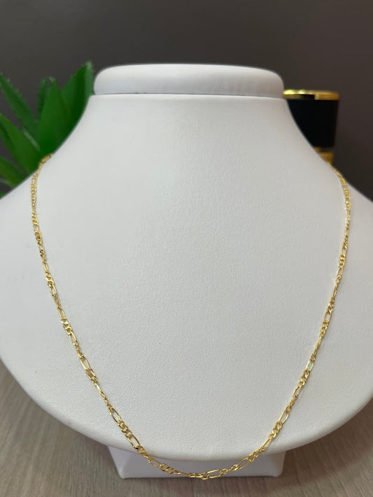 CADENA 3X1 50CM ORO LAMINADO