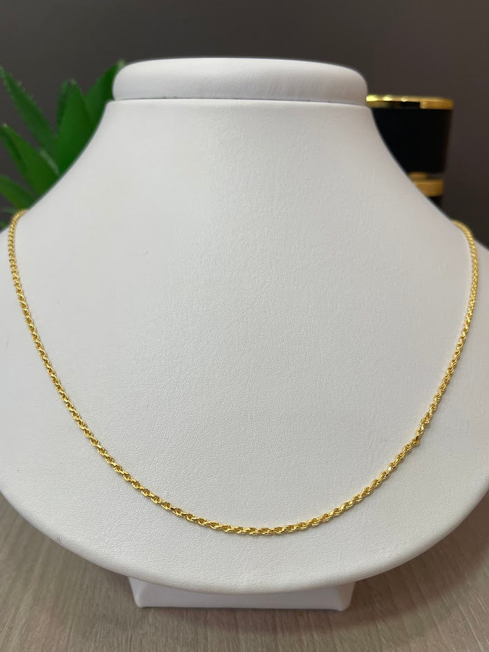 CADENA LAZO ORO LAMINADO