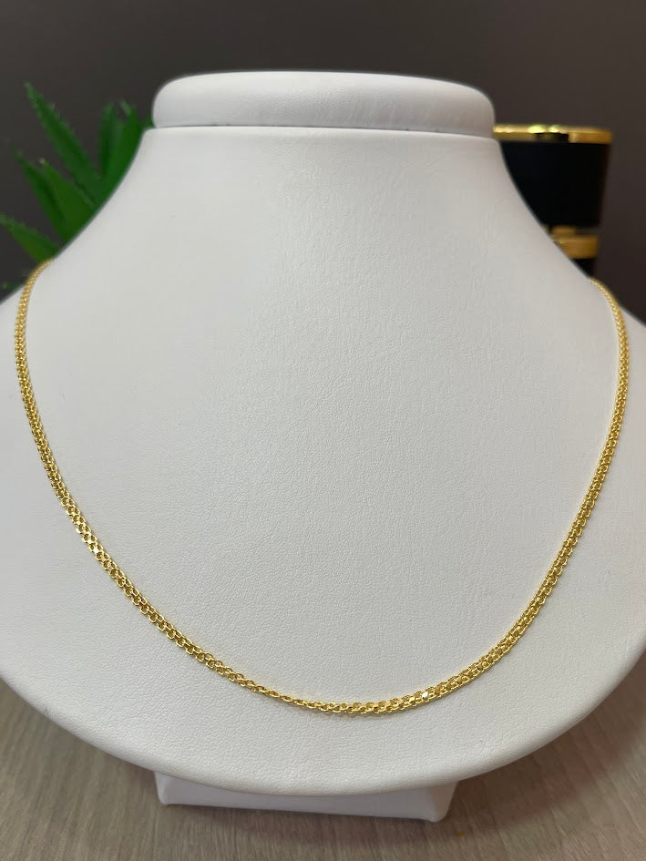 CADENA CHINA DELGADA 2MM ORO LAMINADO