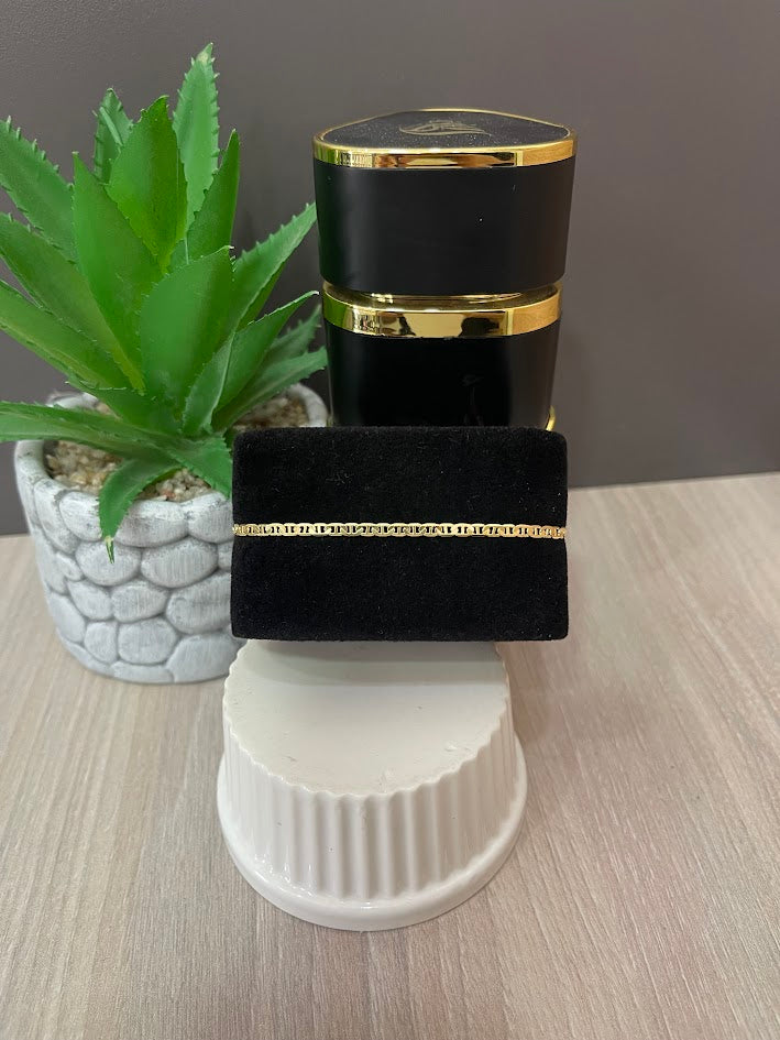 PULSERA PLANA EN ORO LAMINADO