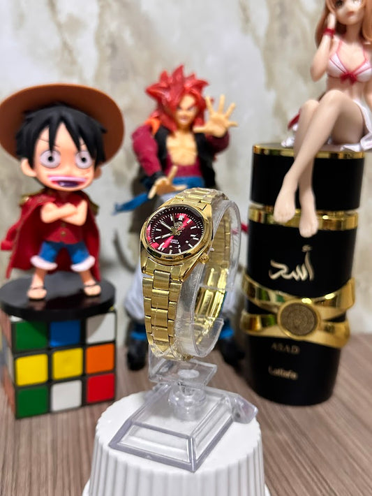 RELOJ ORIENT NIÑOS DORADO ESFERA ROJA