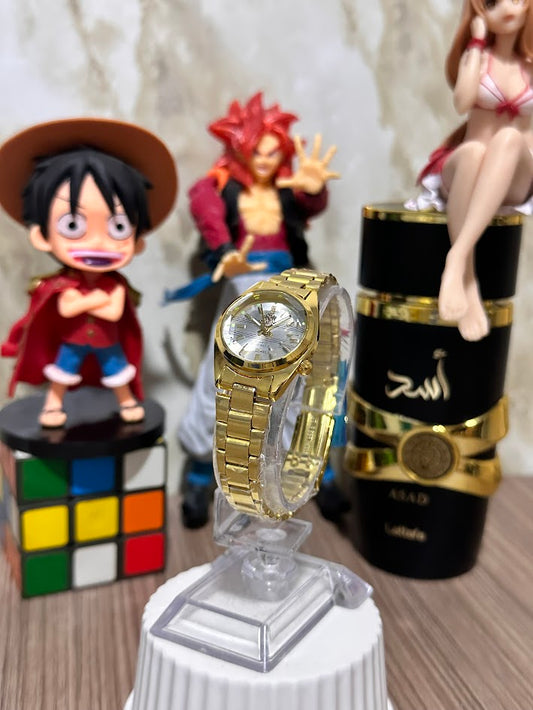 RELOJ ORIENT NIÑOS DORADO ESFERA PLATEADA