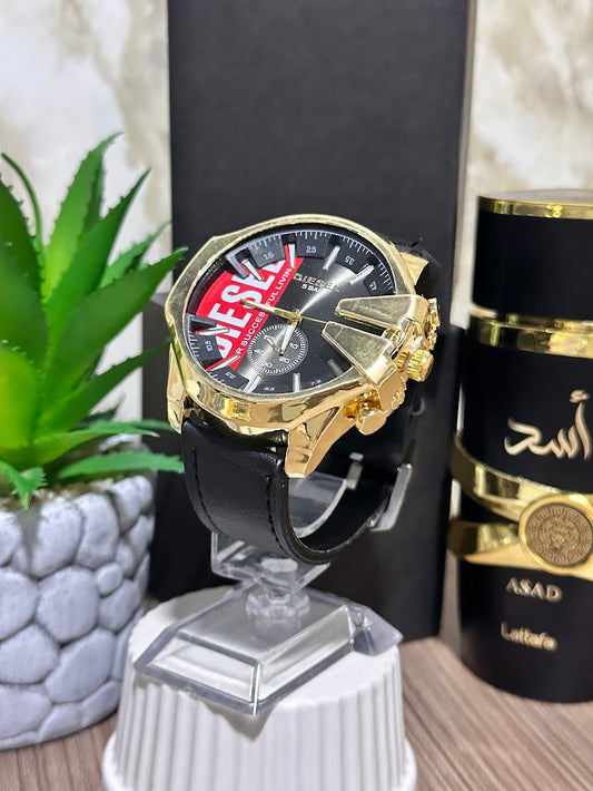 DIESEL DORADO ESFERA NEGRA