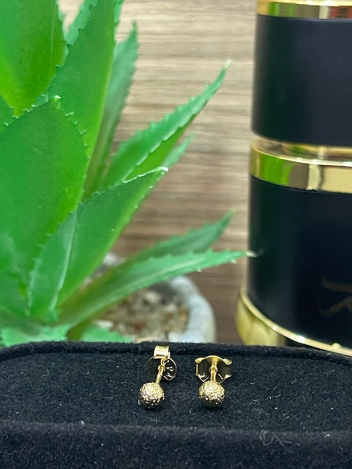 TOPO BOLA FUZCO 4MM ORO LAMINADO